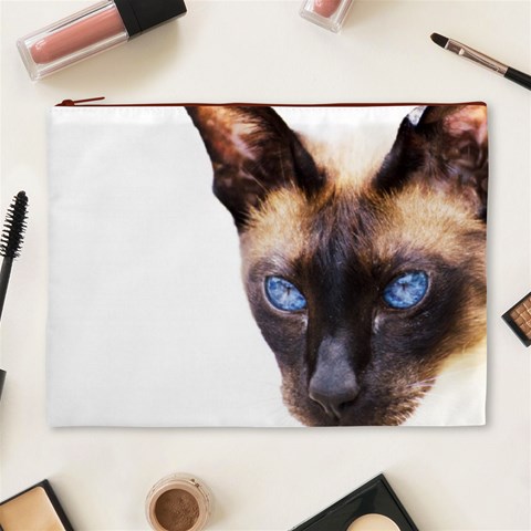 Siamese Cat Cosmetic Bag (XL) from ArtsNow.com Front