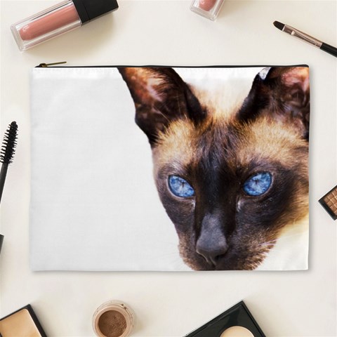 Siamese Cat Cosmetic Bag (XL) from ArtsNow.com Front
