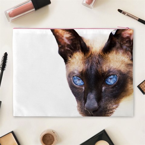 Siamese Cat Cosmetic Bag (XL) from ArtsNow.com Back