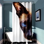 Siamese Cat Shower Curtain 36  x 72  (Stall)