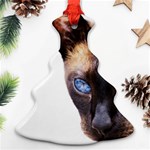 Siamese Cat Christmas Tree Ornament (Two Sides)