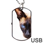 Siamese Cat Dog Tag USB Flash (One Side)