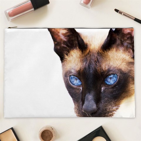 Siamese Cat Cosmetic Bag (XXL) from ArtsNow.com Front