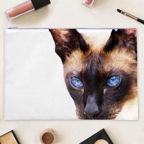 Siamese Cat Cosmetic Bag (XXL) from ArtsNow.com Front
