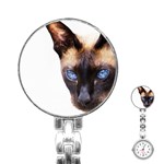Siamese Cat Stainless Steel Nurses Watch