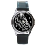 Zebra 3 Round Metal Watch