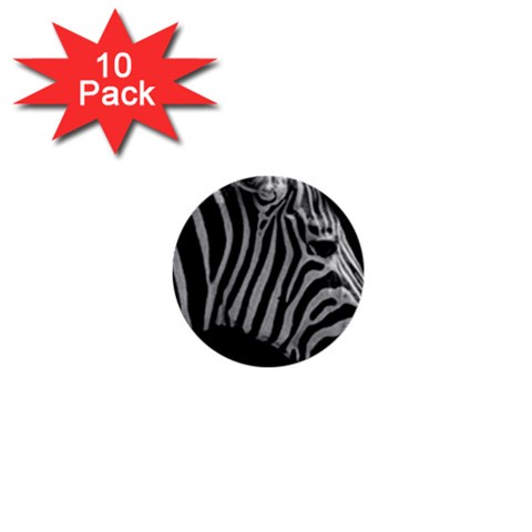 Zebra 3 1  Mini Button (10 pack)  from ArtsNow.com Front