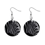 Zebra 3 1  Button Earrings