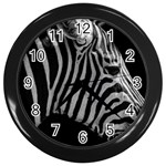 Zebra 3 Wall Clock (Black)
