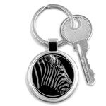 Zebra 3 Key Chain (Round)