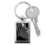 Zebra 3 Key Chain (Rectangle)