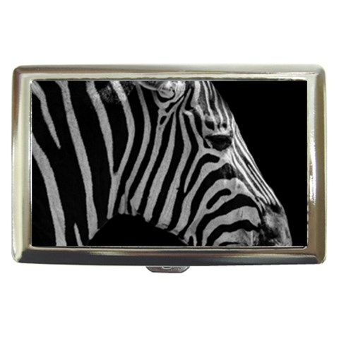 Zebra 3 Cigarette Money Case from ArtsNow.com Front