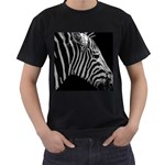 Zebra 3 Men s T-Shirt (Black)