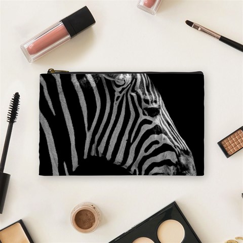 Zebra 3 Cosmetic Bag (Medium) from ArtsNow.com Front