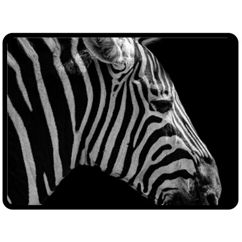 Zebra 3 Fleece Blanket (Large) from ArtsNow.com 80 x60  Blanket Front