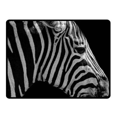 Zebra 3 Fleece Blanket (Small) from ArtsNow.com 50 x40  Blanket Front
