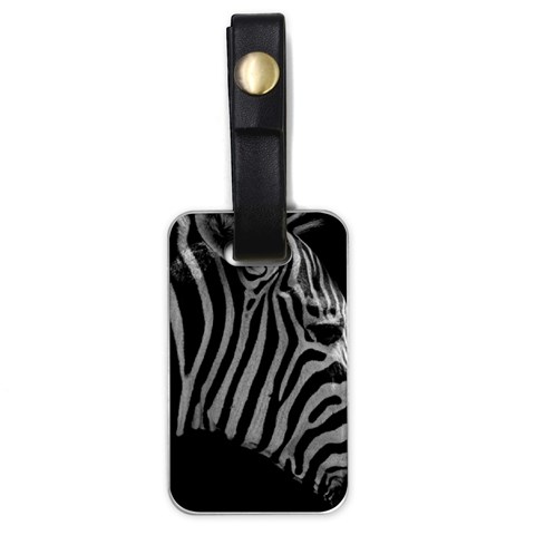 Zebra 3 Luggage Tag (one side) from ArtsNow.com Front