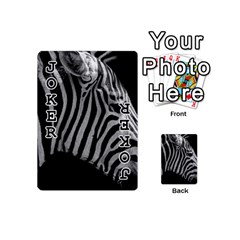 Zebra 3 Playing Cards 54 (Mini) from ArtsNow.com Front - Joker1