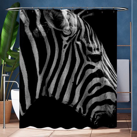 Zebra 3 Shower Curtain 60  x 72  (Medium) from ArtsNow.com 60 x72  Curtain