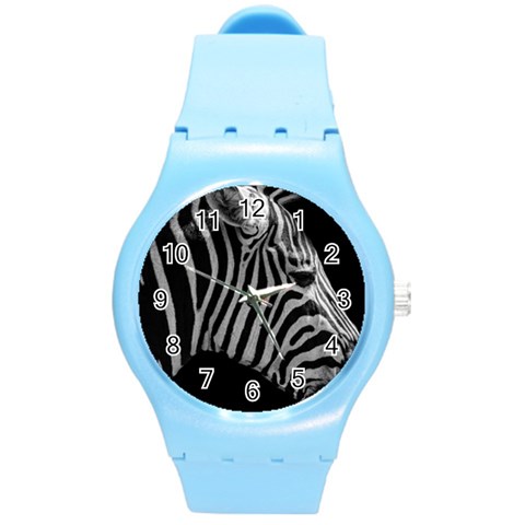 Zebra 3 Round Plastic Sport Watch (M) from ArtsNow.com Front