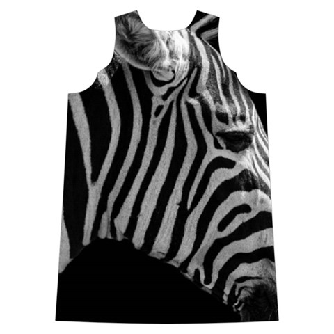Zebra 3 Shoulder Cutout Velvet  One Piece from ArtsNow.com Back