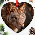 Wolf Ornament (Heart)