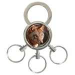 Wolf 3-Ring Key Chain
