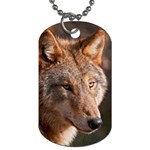 Wolf Dog Tag (One Side)