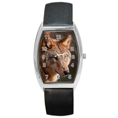 Wolf Barrel Style Metal Watch from ArtsNow.com Front