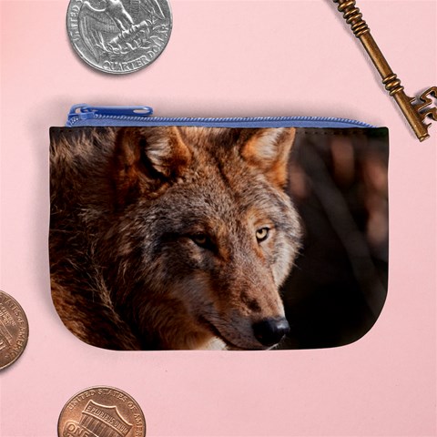 Wolf Mini Coin Purse from ArtsNow.com Front