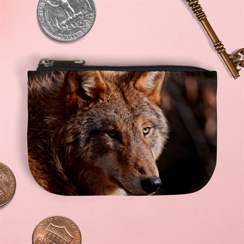 Wolf Mini Coin Purse from ArtsNow.com Front