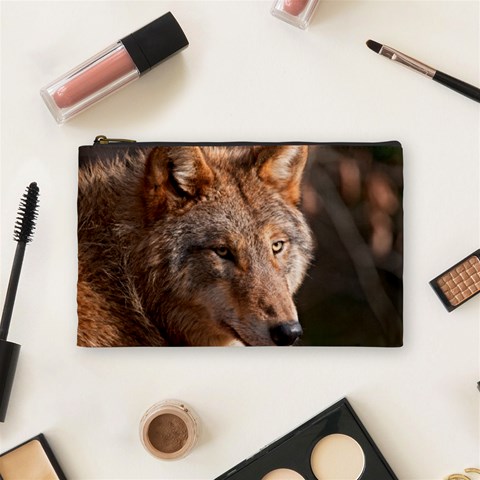 Wolf Cosmetic Bag (Medium) from ArtsNow.com Front