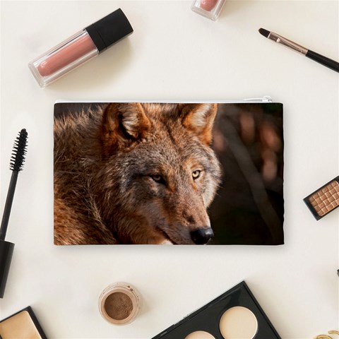 Wolf Cosmetic Bag (Medium) from ArtsNow.com Back