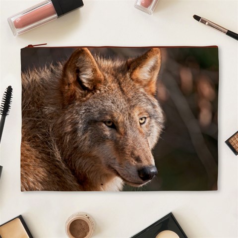 Wolf Cosmetic Bag (XL) from ArtsNow.com Front