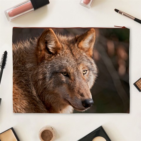 Wolf Cosmetic Bag (XL) from ArtsNow.com Back