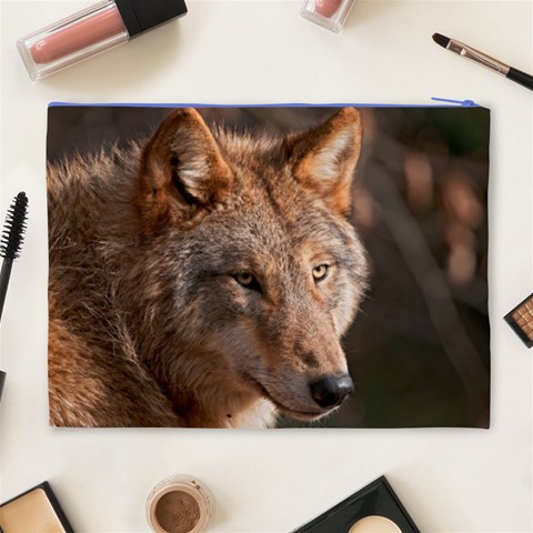 Wolf Cosmetic Bag (XL) from ArtsNow.com Back