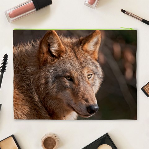 Wolf Cosmetic Bag (XL) from ArtsNow.com Back