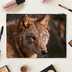 Wolf Cosmetic Bag (XL) from ArtsNow.com Back