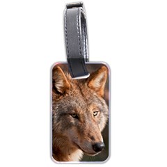Wolf Luggage Tag (two sides) from ArtsNow.com Back