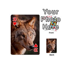 Wolf Playing Cards 54 (Mini) from ArtsNow.com Front - Heart10