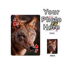 Jack Wolf Playing Cards 54 (Mini) from ArtsNow.com Front - HeartJ