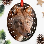 Wolf Ornament (Oval Filigree)