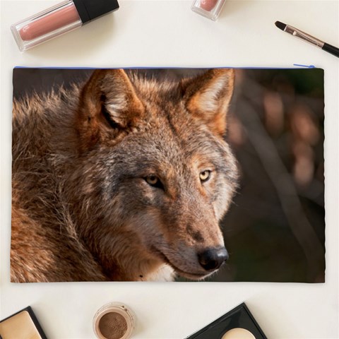 Wolf Cosmetic Bag (XXL) from ArtsNow.com Back