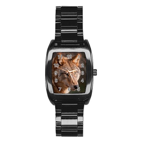 Wolf Stainless Steel Barrel Watch from ArtsNow.com Front