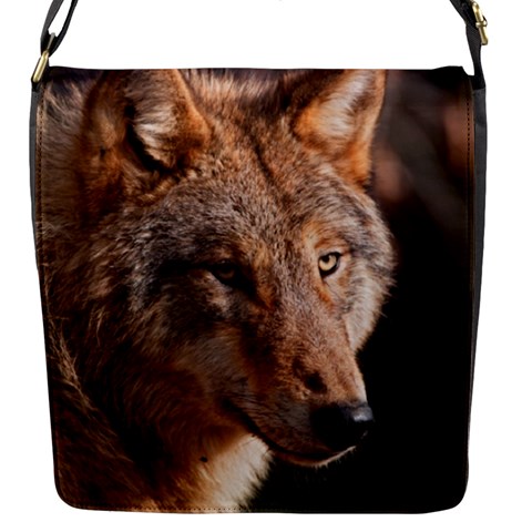 Wolf Flap Closure Messenger Bag (S) from ArtsNow.com Front