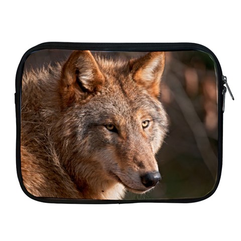 Wolf Apple iPad Zipper Case from ArtsNow.com Front