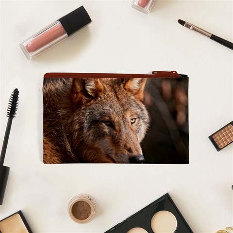 Wolf Cosmetic Bag (XS) from ArtsNow.com Back