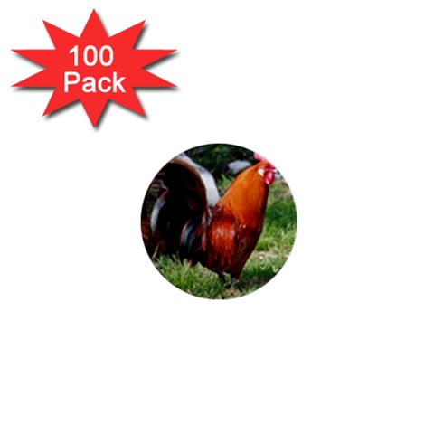 Rooster 1  Mini Button (100 pack)  from ArtsNow.com Front