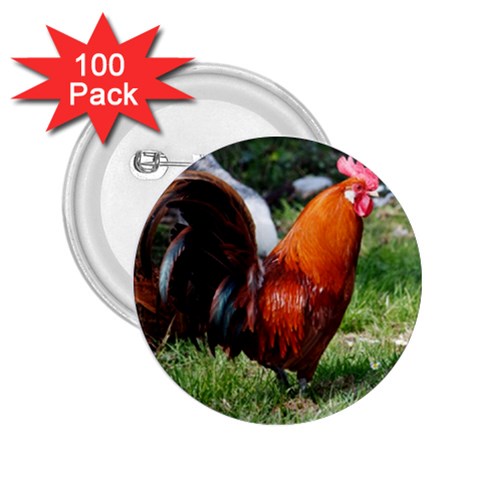Rooster 2.25  Button (100 pack) from ArtsNow.com Front