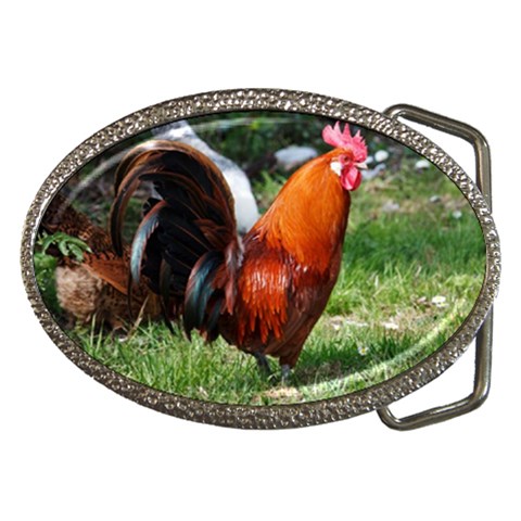 Rooster Belt Buckle from ArtsNow.com Front